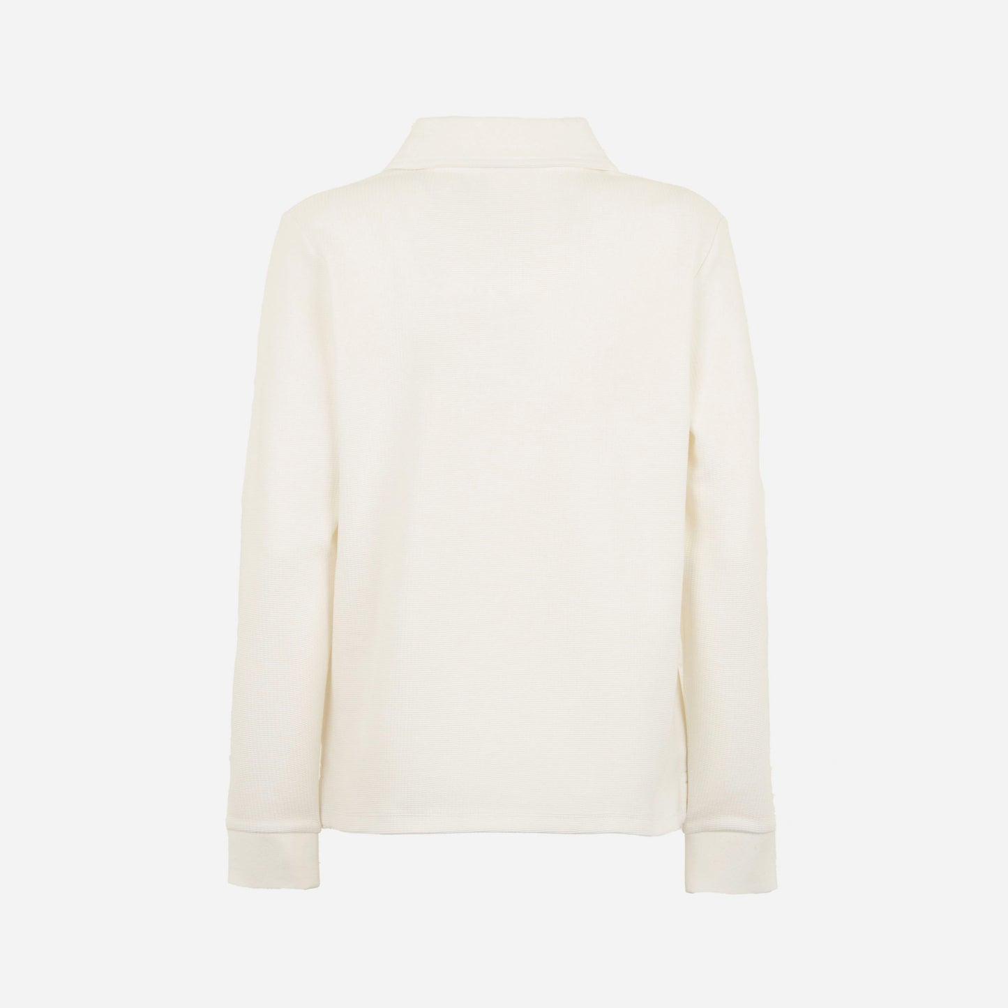 AC MILAN WOMEN'S WHITE LONG SLEEVE POLO WITH EMBROIDERY