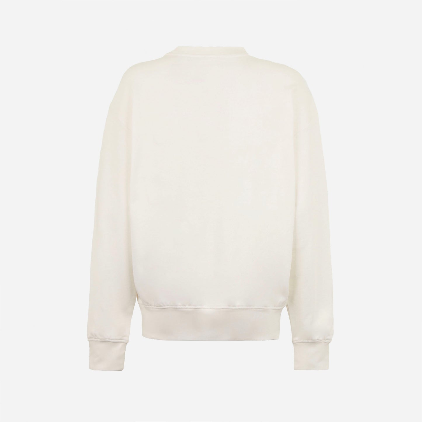 AC MILAN WOMEN'S WHITE SWEATSHIRT WITH EMBROIDERY