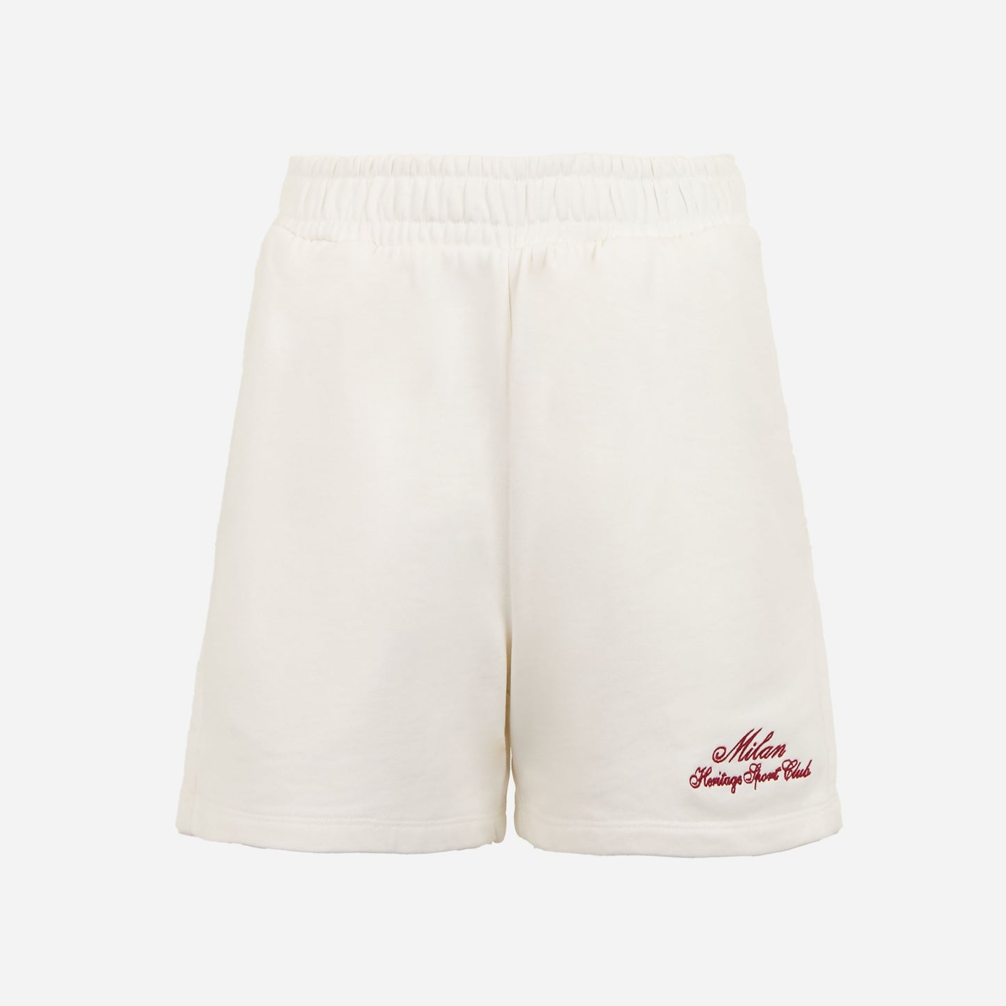 AC MILAN WOMEN'S WHITE SHORTS WITH EMBROIDERY