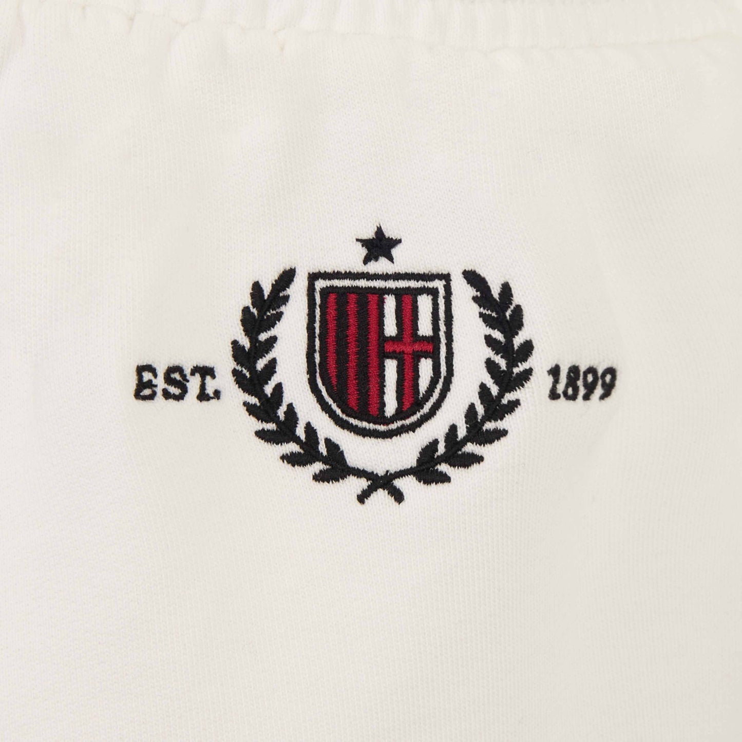 AC MILAN WOMEN'S WHITE SHORTS WITH EMBROIDERY
